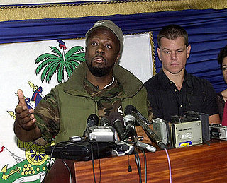 Pictures of Matt Damon and Wyclef Jean Helping Hurricane Victims in Haiti
