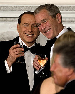 Briefing Book! Bush and Berlusconi are BFFs 