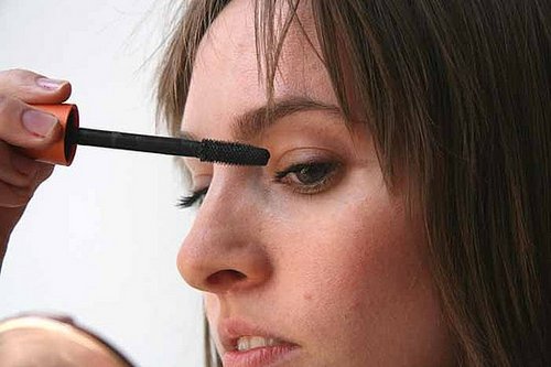 Step four: Apply mascara to top lashes Step four: Apply mascara to top lashes