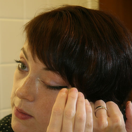 Applying (no mess right here). Applying (no mess right here).