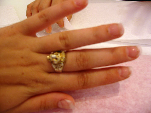 Before polish was applied Before polish was applied