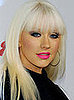 Christina Aguilera With Bright Pink Lipstick