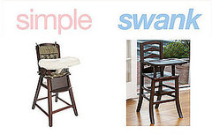 Simple or Swank: Wooden High Chairs