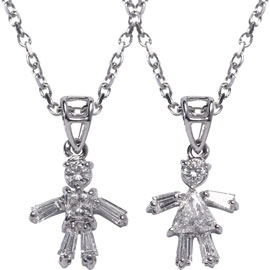 Girl/Boy Diamond Pendant and Chain: Ga Ga or Gag?