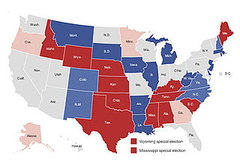 Dems Pick Up Five Repub Senate Seats, Races Still Unclear