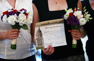 Same-sex Marriage Ban Leading in California