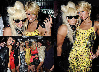 Photos and Video Footage of Paris Hilton and Lady GaGa at Nokia Party in London