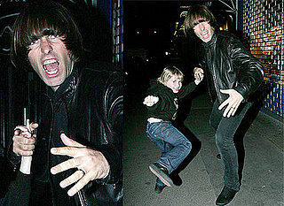 Liam Gallagher And His Son Gene Play Kung-Fu Style On A London Street