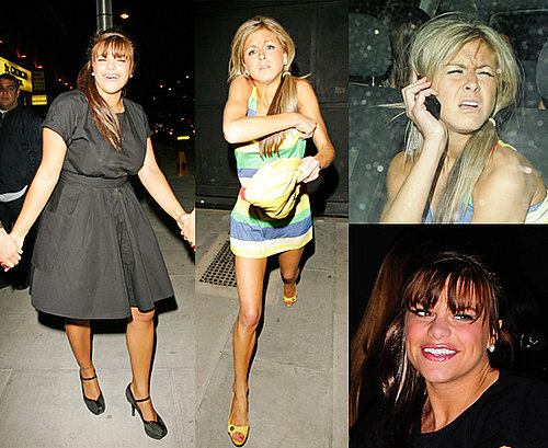 Jade Goody and Nikki Grahame at Faces Nightclub in Essex