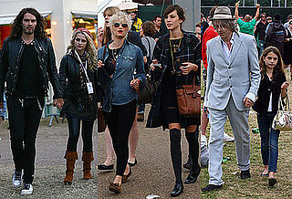 Photos of Russell Brand, Teresa Palmer, Pixie Geldof, Alex Chung at O2 Wireless Festival