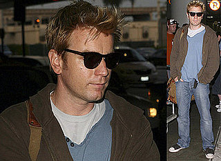 Ewan McGregor Stars In Amelia – Photos Of Ewan At LAX With His Guitar