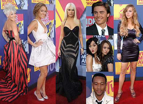 Photos From The Red Carpet At The MTV VMAs 2008, MTV Video Music Awards 2008 Feat Zac Efron, Lindsay Lohan, Miley Cyrus, Pink