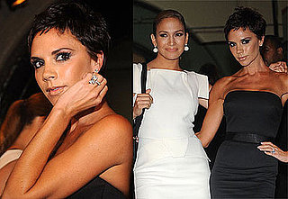 Photos Of Victoria Beckham's New Crop Haircut At Marc Jacobs New York Fashion Week Show With Jennifer Lopez