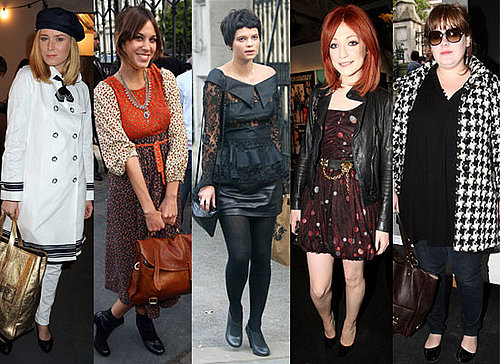 Photos Of Celebrities Attending London Fashion Week S/S 2009 Including Alexa Chung, Peaches Geldof, Roisin Murphy, Adele, etc