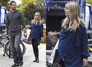 Photos Of Pregnant Louise Reknapp and Jamie Redknapp Out Shopping