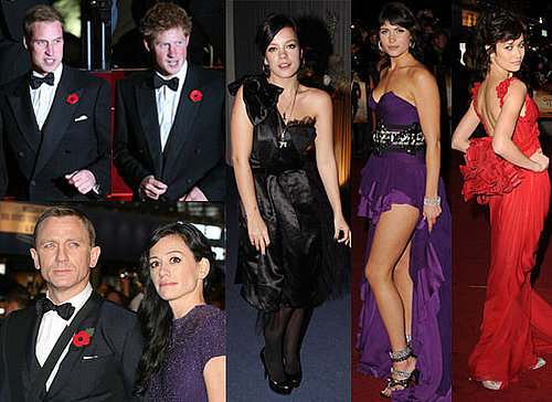 Photos of Daniel Craig, Prince William, Prince Harry, Gemma Arterton, Olga Kurylenko, Lily Allen at Quantum of Solace Premiere