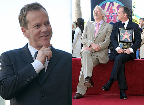 Photos of Kiefer Sutherland Receiving a Star on the Hollywood Walk of Fame With His Father Donald Sutherland