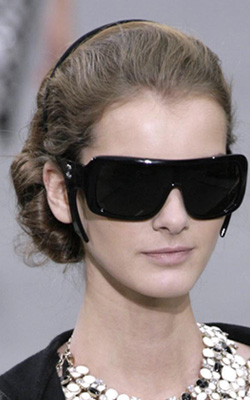 Sunglasses at Chanel Spring 2009, Paris Fashion Week