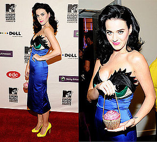 Katy Perry in Eye Dress at 2008 MTV Europe Music Awards
