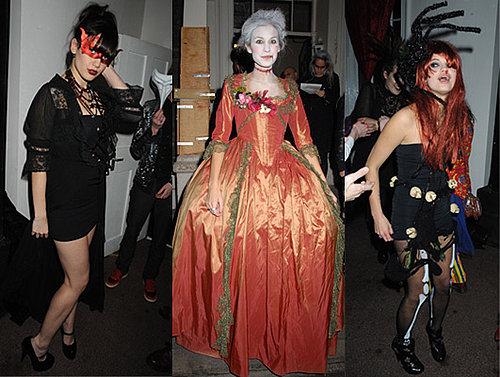 Alexa Chung, Daisy Lowe and Pixie Geldof Dress up for Halloween at Browns Focus