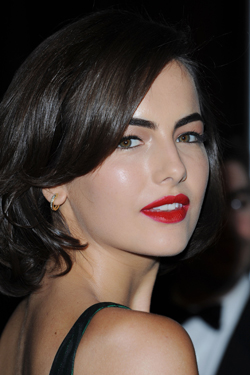 Photo of Actress Camilla Bella at Hollywood Awards Gala. Love or Hate Her Classic Makeup and Red Lipstick?