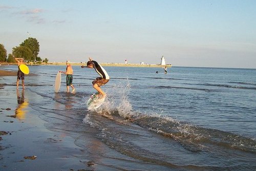 Fun At the Beach!!!  Beach Boarding