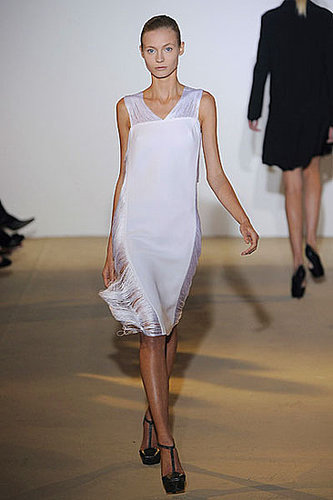 Raf Simons Sees the Benefits of Fringe for Jil Sander Spring 2009 Raf Simons Sees the Benefits of Fringe for Jil Sander Spring 2009