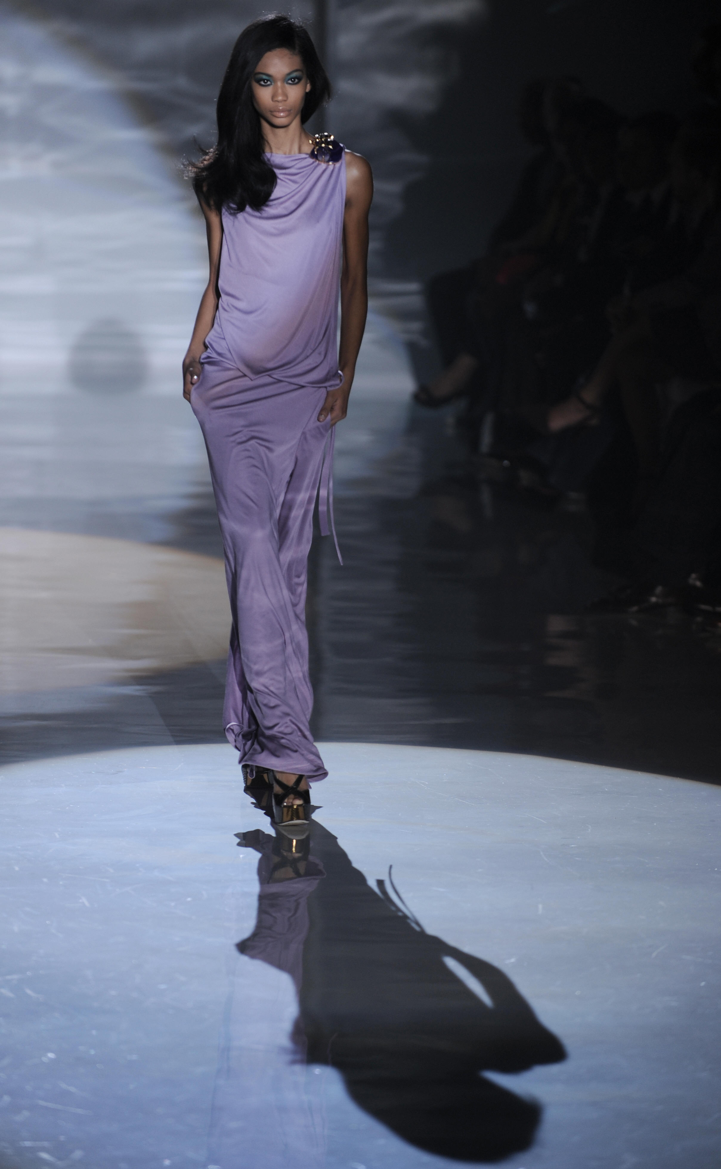 Chanel Iman Brings Black Back at Gucci Spring 2009 Chanel Iman Brings Black Back at Gucci Spring 2009