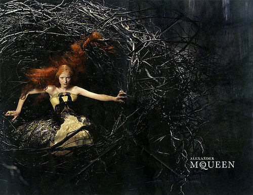 Alexander McQueen's Avian Alice Gibb for Fall 2008