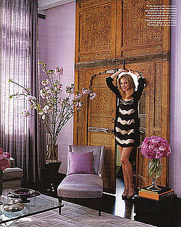 Jessica Stam's Purple Pad