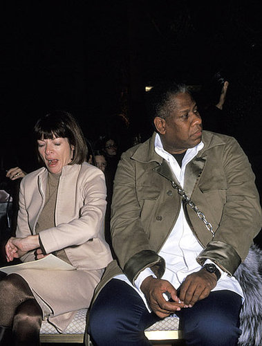 Feb. 2000: Tired of waiting for the Vera Wang show to start. Feb. 2000: Tired of waiting for the Vera Wang show to start.