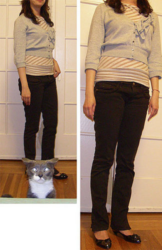 New asymetrical ruffle sweater
