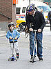 Matthew Broderick Scooting with James