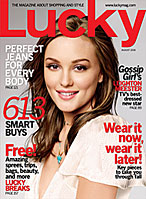 Blair on Cover of August Lucky