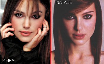 Natalie Portman and Keira Knightley-Separated At Birth?