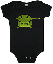 Oh Snap! onesie ($11)