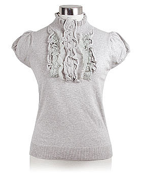 Grey Victorian Valerie Top by Nick & Mo ($42)