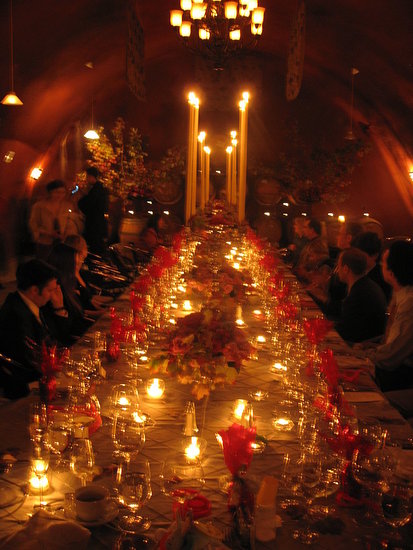 We had a fall wedding in a wine cave, a Banquet to share with our loved ones