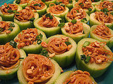 Spicy Peanut Noodles in Cucumber Cups Spicy Peanut Noodles in Cucumber Cups