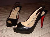 Christian Louboutin Patent Slingback Pump