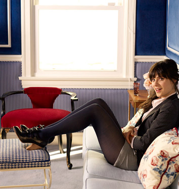 Zooey Deschanel Shows Domino Her Digs