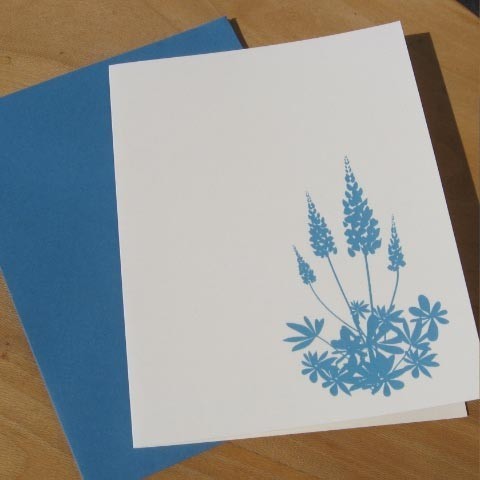 The Card Shop:  Blue Lupines
