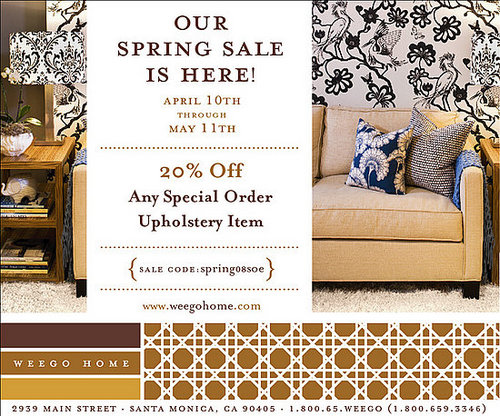 Sale Alert: Weego Home Spring Upholstery Sale