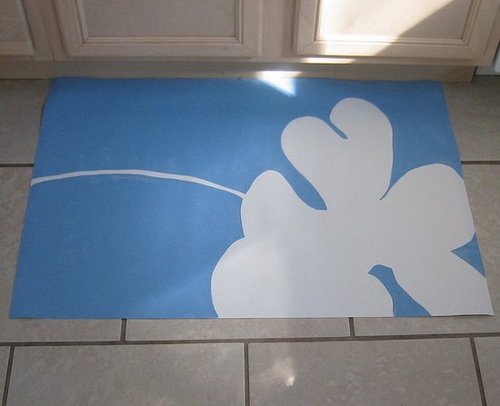 Etsy Find:  Floral Floor Cloth