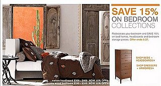Sale Alert:  15 Percent Off Bedroom Collection at West Elm