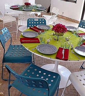 Cool Idea: a Tablecloth Sans a Skirt