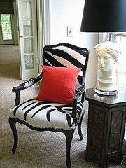 Crave Worthy: Camel Back Zebra Print Chair 