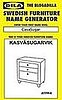 Cool Idea: Ikea Furniture Name Generator