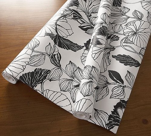 Steal of the Day: Pottery Barn Overlapping Leaves Wallpaper