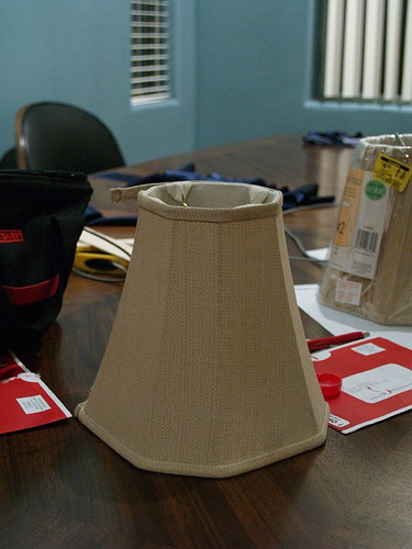Before and After: Lampshade Recovery